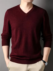 100% Cashmere Men'S Sweater Perfect for Casual Comfort Business Layering The Fabric Is Soft Exceptionally Warm