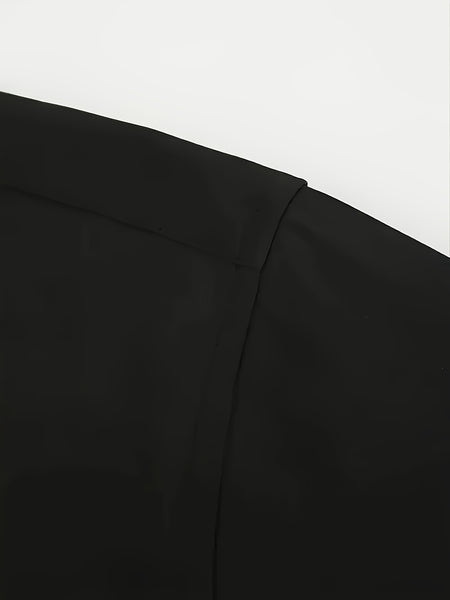 1+2, Three-Piece Solid Color Button- Shirt, Men'S Everyday Basic Shirt, Long-Sleeved Shirt with Pockets, Casual Shirt, Business Shirt, Blend, Soft And Comfortable