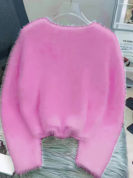 Premium Warm Faux Mink Sweater