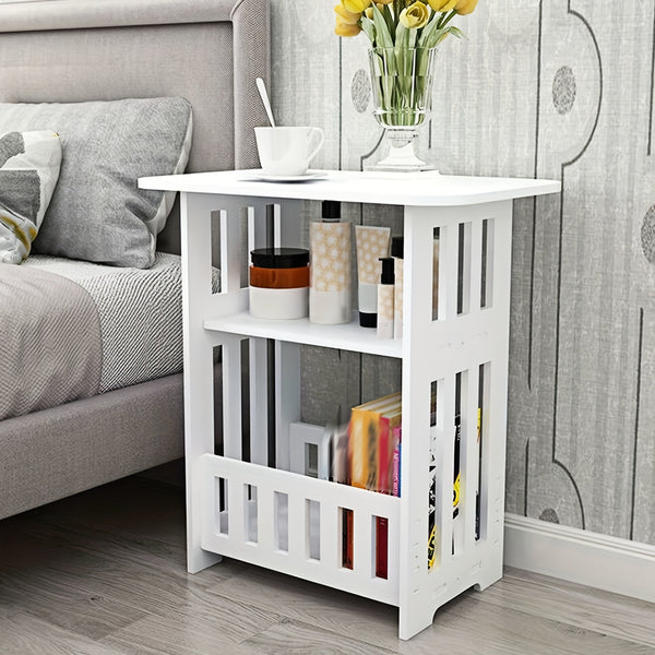 Bedside Table Cabinet Side End Coffee Tea Table Nightstand Storage Shelf