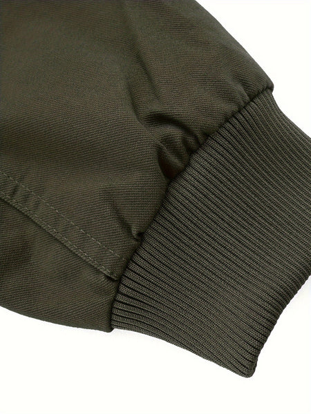 Men's autumn and winter outerwear jacket with warm and thick velvet, windproof and warm, casual multi pocket jacket for winter