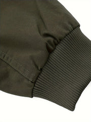 Men's autumn and winter outerwear jacket with warm and thick velvet, windproof and warm, casual multi pocket jacket for winter
