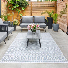 Concept Looms Jazz Blue Indoor Oudoor Rug, in 2 Sizes
