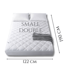 100% WATERPROOF QUILTED MATTRESS PROTECTOR with Deep Fitted Pocket Stretches Up to 30 Cm, Fully Bed Fitted Anti- Allergic | Non Noisy | Non-Plastic |Ultra Soft Deep & Breathable Mattress Protector All Sizes UK