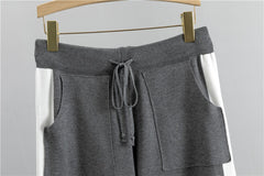 New Casual Checkered Sweater Set for Women - Trendy Style, Ideal for Spring, Autumn, And Winter