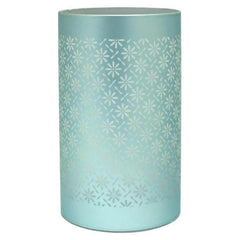 LED Table Lamps Battery Operated Cordless Desk Lights | Blue Green or Pink Flower Petal Design