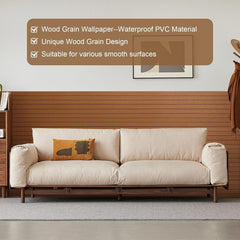 Self-Adhesive Wood Effect Wallpaper 3D Wood Panel Vinyl Wrap Peel and Stick Waterproof Sticky Back Plastic for Walls Furniture Cabinets 40cm x 300cm