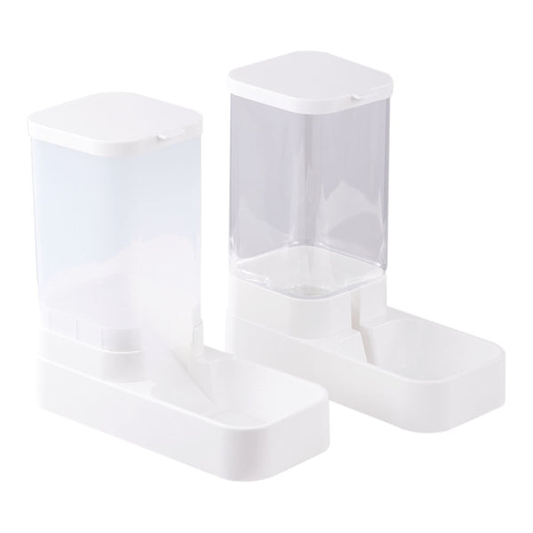 Pet Feeder Pets Food Feeder and Waterer Set 3.8L 2.1kg, 29*13.5*28.5cm, Travel Supply Feeder and Water Dispenser for Dogs Cats Pets Animals