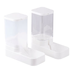 Pet Feeder Pets Food Feeder and Waterer Set 3.8L 2.1kg, 29*13.5*28.5cm, Travel Supply Feeder and Water Dispenser for Dogs Cats Pets Animals