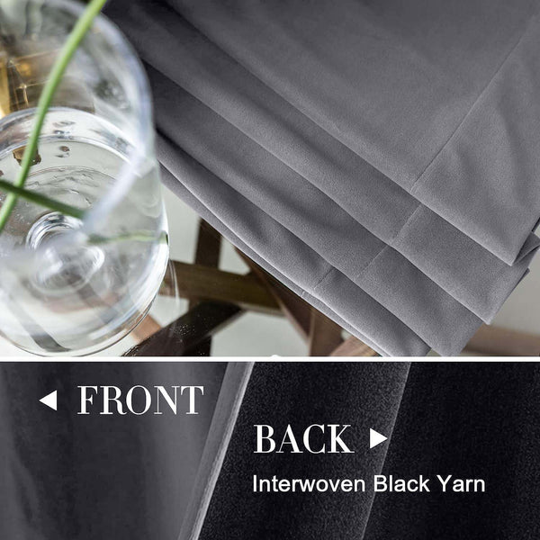 2pcs Premium Velvet Blackout Curtains – High-Quality Thermal Insulated Room Darkening Window Drapes, Light-Blocking Rod Pocket Curtains for Living Room Decor, Bedroom, Machine Washable Home Decorations