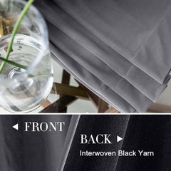 2pcs Premium Velvet Blackout Curtains – High-Quality Thermal Insulated Room Darkening Window Drapes, Light-Blocking Rod Pocket Curtains for Living Room Decor, Bedroom, Machine Washable Home Decorations