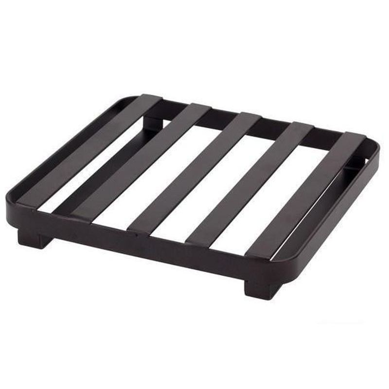 Black Flat Iron Metal Heat Resistant Pot Stand Trivet Kitchen Organiser Accessory Outdoors Racks
