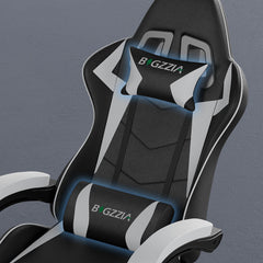 GartistGo Ergonomic Gaming Chair - Gamer Chairs with Lumbar Cushion + Headrest, Height-Adjustable Office & Computer Chair for Adults, Girls, Boys (Without footrest)