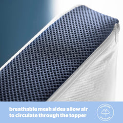 Silentnight Wellbeing Cool Touch Memory Foam Mattress Topper, Super King