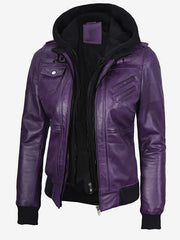 Autumn/winter 2025 Item, Elegant and Sexy Women's PU Jacket, Ladies' Faux Jacket with Detachable Hood