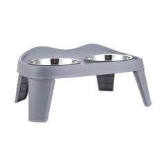 Dog Bowls with Stand, Adjustable Raised Dog Bowl for Large Dogs, Dog Feeding Station with 2 Stainless Steel Dog Bowls, Non-Slip elevated dog bowls