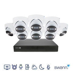 Swann 4K NVR 16 X Channel / 8 X NHD-ADVANXD Dome Cameras with 2TB HDD SWNVK-16ADVANX8B-EU