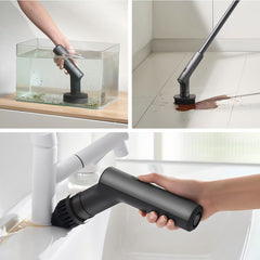 HOTO Cordless Spin Scrubber with 6 Brush Heads