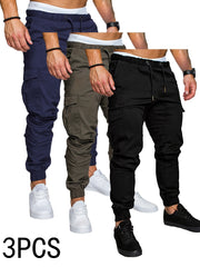 -Border Trade Men'S Outdoor Casual Cargo Pants (Multi-Color 3-Strip Set) More Cost-Effective