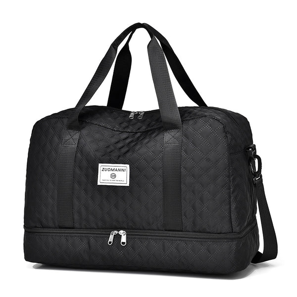 Multifunctional Large Capacity Handbag - Include An Attached Label Card, With Dry/Wet Separation Pockets - Suitable For Travel And Daily Use, Multifunctional Duffel Bag | Stylish Design | Large Handle Bag, Travel Bag, Gym Bag, Travel Bags For Women