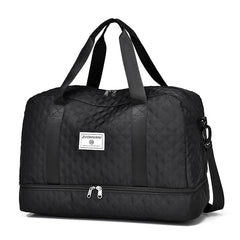 Multifunctional Large Capacity Handbag - Include An Attached Label Card, With Dry/Wet Separation Pockets - Suitable For Travel And Daily Use, Multifunctional Duffel Bag | Stylish Design | Large Handle Bag, Travel Bag, Gym Bag, Travel Bags For Women