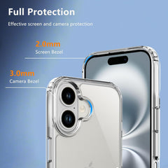 Case For iPhone 17 Pro Max 16 Pro Max Plus 15 14 13 11 12 7 8 17 Air Clear Shockproof Phone Cover