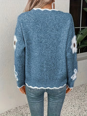 Elegant Floral Pullover for Women'S Fashion