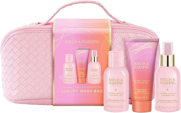 Baylis & Harding Jojoba, Vanilla & Almond Oil Luxury Pamper Gift Set (Pack of 1) - Vegan Friendly