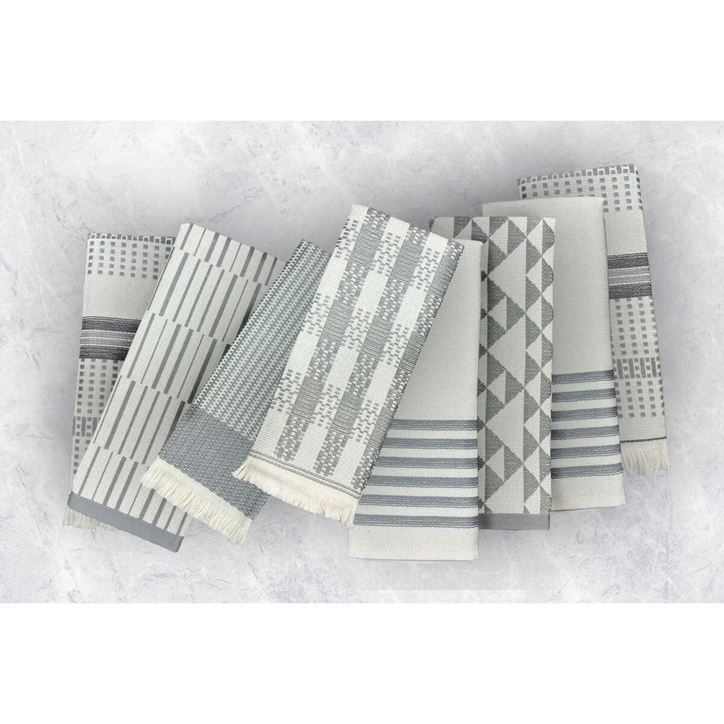 Mundotextil Portugal Kitchen Towels 8 Pack in Blue/Orange