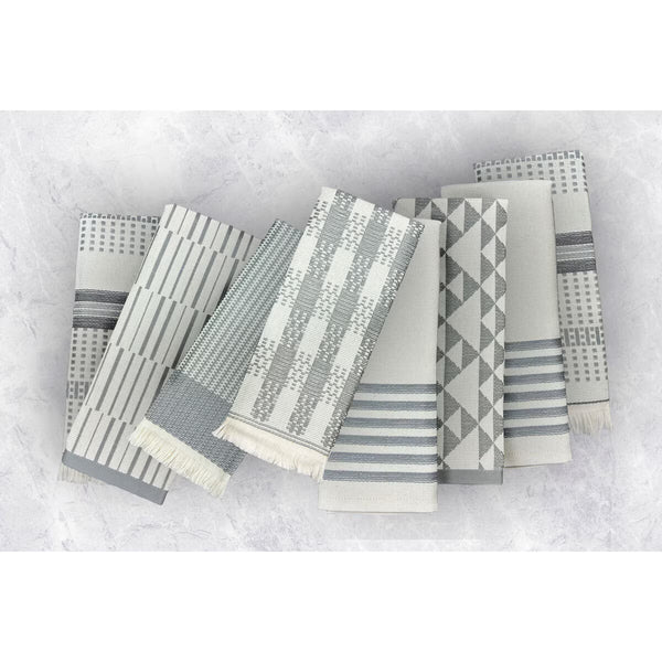 Mundotextil Portugal Kitchen Towels 8 Pack in Blue/Orange