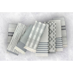 Mundotextil Portugal Kitchen Towels 8 Pack in Blue/Orange