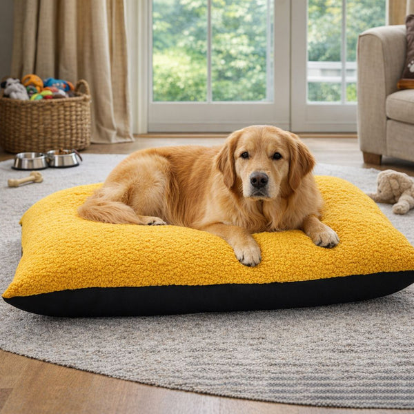 Dog Pet Bed with Removable Zipped Cover Large 95cm x 65cm Soft Washable Cushion