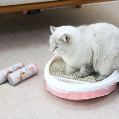 Large 74x45cm Cat Litter Tray Liners with Drawstring Closure Easy Cleanup for Large Litter Boxes, 12PCS/PACK