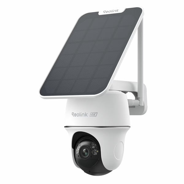 Reolink Argus PT Ultra 4K 8MP Wireless Pan & Tilt Solar/Battery Camera with Spotlights + 64GB SD Card - 2 Pack