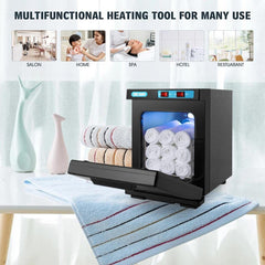 5L Hot Towel Warmer, Hot Towel Cabinet, Disinfection Towel Warmer, 176°F Professional Sterilizer Box, for Massage Salon, Bathroom, Spa, Home, Office, Gym, Barber, Beauty