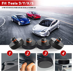 Chirano Lifting Jack Pad for Tesla Model 3 S X Y, 4 Pucks with a Storage Case, Accessories for Tesla Vehicles