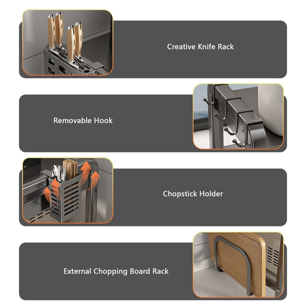 1pc Extendable Microwave Rack- Heavy Duty Carbon Steel Kitchen Countertop Organizer with Adjustable Shelves, Space Saving Storage for Microwave, Electric Pots, Ovens, And Bread Makers- Kitchen Storage Rack