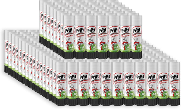 Pritt Glue Stick, Safe & Child-Friendly Craft Glue for Arts & Crafts Activities, Strong-Hold Adhesive for School & Office Supplies, 22 G (Pack of 3)
