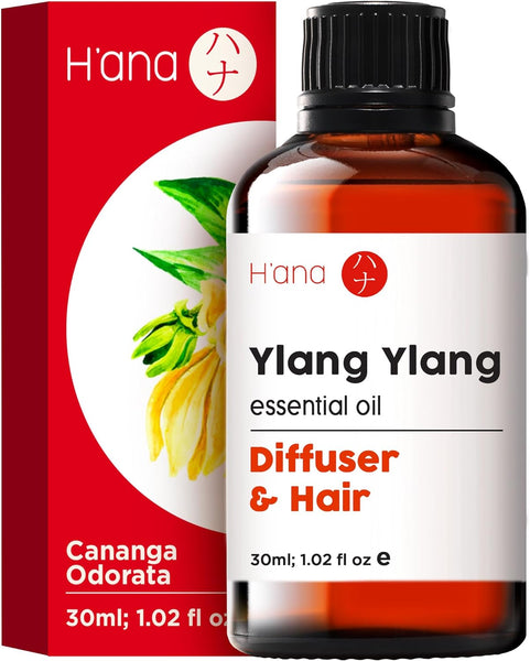 H'Ana Rose Essential Oil - 100% Pure and Natural Rose Oil for Face, Skin and Diffuser - with a Sweet, Fresh Scent, Smells like Fresh Roses - Symbolises Love and Beauty (30Ml)