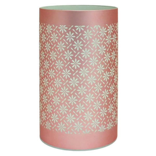 LED Table Lamps Battery Operated Cordless Desk Lights | Blue Green or Pink Flower Petal Design