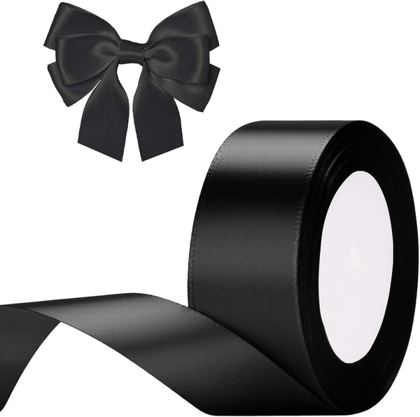 G2PLUS White Stain Ribbons - 22M Thick Fabric Gift Wrap Ribbons for Crafting, Wedding & Valentine'S Day Decoration