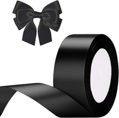 G2PLUS White Stain Ribbons - 22M Thick Fabric Gift Wrap Ribbons for Crafting, Wedding & Valentine'S Day Decoration