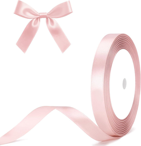 G2PLUS White Stain Ribbons - 22M Thick Fabric Gift Wrap Ribbons for Crafting, Wedding & Valentine'S Day Decoration