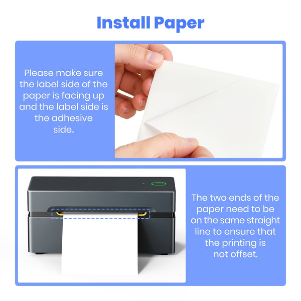 PL80EB 4x6 Wireless Thermal Shipping Label Printer For Small Business Compatible With Smartphone And Computer Used For Shipping Labels, Thermal Label Printer, For E-commerce, Warehouse, And Office Use Freight
