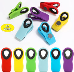 12 Pack Chip Clips, Bag Clips, Magnetic Clips, Chip Clips Bag Clips Food Clips, Bag Clips for Food, Clips for Food Packages, Chip Bag Clip, Food Clips, Magnet Clips, Bread Clips, Clips for Fridge