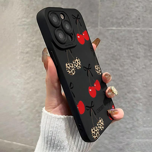 Phone Case - Cherry-Themed Creative Protective Phone Case Designed for Various for Apple for Iphone, Including 11 Through 17 Plus, Pro, Max, X, Xr, Xs Max, 7 Plus, And 8 Plus. Ideal for Gifting to Loved Ones And Couples for Everyday Use
