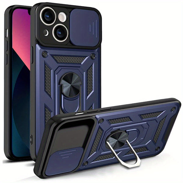 Phone case: Shock-Proof Protective Case for iPhone 15 14 13 11 12 Pro Max Plus Max XR 7 8 SE 2020 with Ring Holder