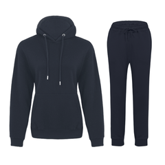 Women 2Pc Tracksuit Set - Comfort-Fit Hoodie and Sweatpants Cord Set - Versatile Joggers Casual Sportswear for Daily Wear, Ladies Gym, Outdoor and Workouts