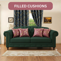 Set of 4 Marble Style Cushions Filled, Soft Decorative Pillows for Sofa, Couch, Bed & Living Room, Modern Gold Marble Pattern Accent for Home Décor