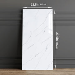 10pcs/ 12pcs Marble Pattern Self-Adhesive Wallpaper - White/ Grey/ Black (Length: 59.99 cm), Self-Adhesive PVC Wallpaper for Indoor and Kitchen Decor, Durable and Easy to Adhere, Lightweight Marble Pattern, Fashionable Accents | Self-Adhesive Wall S